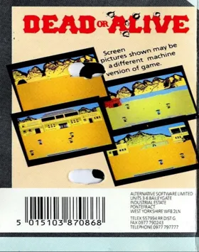 Dead or Alive (1987)(Alternative)[h TSTH] box cover back